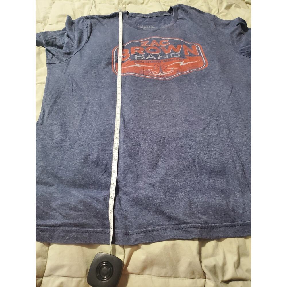 Zac Brown Band Southern Ground Tour T Shirt Mens XL Gray 2010 Black Out Sun - Picture 7 of 8